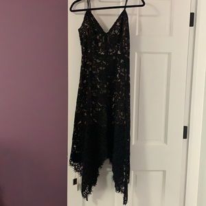One Wish Black Lace Lulus dress